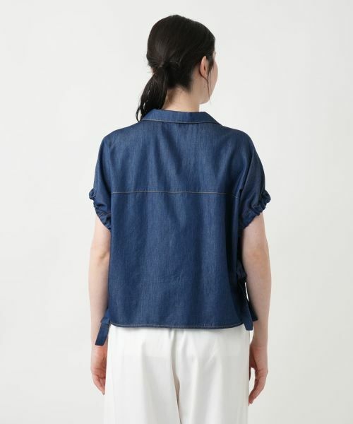 Leilian PLUS HOUSE / レリアンプラスハウス シャツ・ブラウス | スリーブリボンシャツ【NEMIKA】 | 詳細7