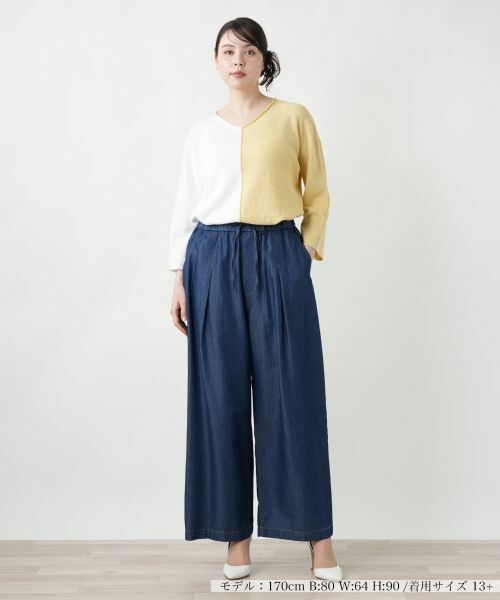 Leilian PLUS HOUSE / レリアンプラスハウス その他パンツ | ワイドパンツ【NEMIKA】 | 詳細1