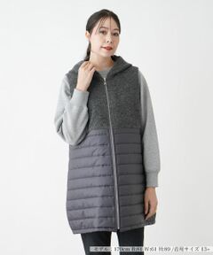 Leilian PLUS HOUSE / レリアンプラスハウス テーラードジャケット | 異素材切替ベスト【NEMIKA】