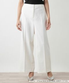 Leilian PLUS HOUSE / レリアンプラスハウス その他パンツ | 【店舗人気】センタープレスワイドパンツ