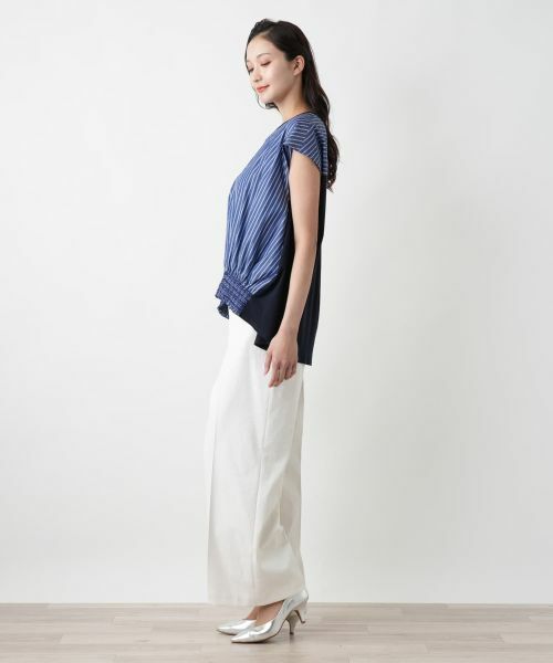 Leilian PLUS HOUSE / レリアンプラスハウス その他パンツ | 【店舗人気】センタープレスワイドパンツ | 詳細2