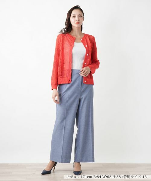 Leilian PLUS HOUSE / レリアンプラスハウス その他パンツ | 【店舗人気】センタープレスワイドパンツ | 詳細4