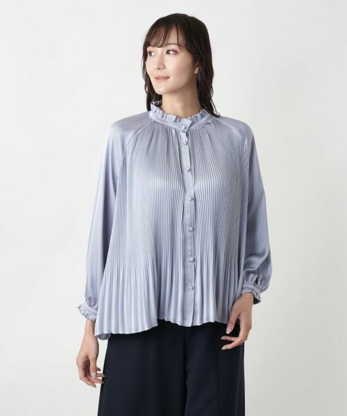 Leilian PLUS HOUSE / レリアンプラスハウス シャツ・ブラウス | 【店舗人気】プリーツブラウス【BOURGE】 | 詳細10