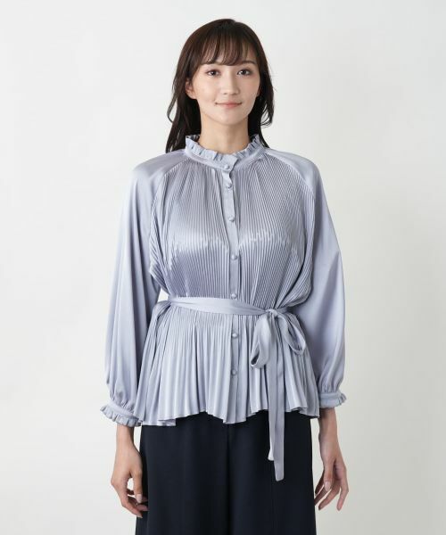Leilian PLUS HOUSE / レリアンプラスハウス シャツ・ブラウス | 【店舗人気】プリーツブラウス【BOURGE】 | 詳細11