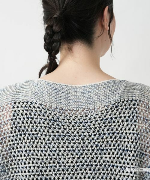 Leilian PLUS HOUSE / レリアンプラスハウス ニット・セーター | 【店舗人気】ラメスラッシュドネックニット | 詳細11