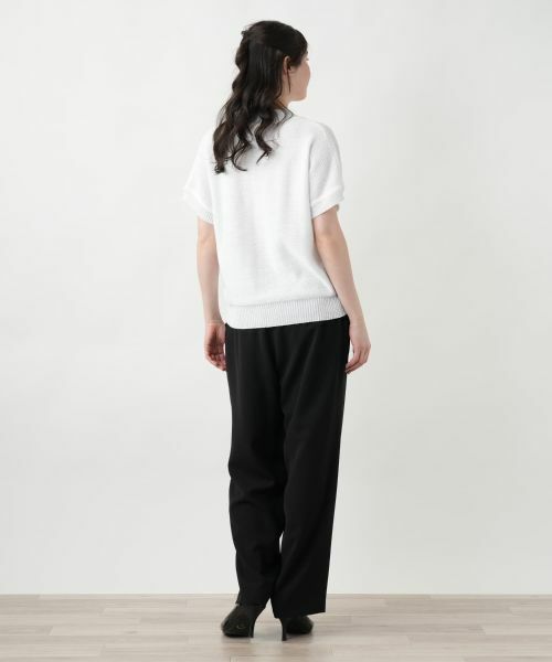 Leilian PLUS HOUSE / レリアンプラスハウス ニット・セーター | フラワーモチーフニット【CORSINI & PROTI】 | 詳細3