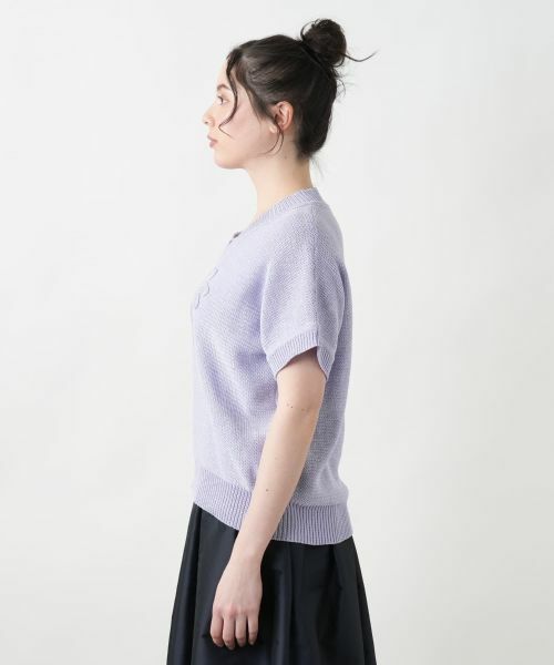 Leilian PLUS HOUSE / レリアンプラスハウス ニット・セーター | フラワーモチーフニット【CORSINI & PROTI】 | 詳細8