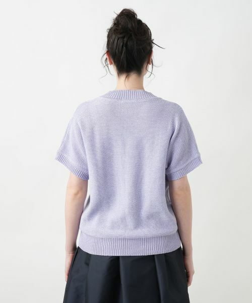 Leilian PLUS HOUSE / レリアンプラスハウス ニット・セーター | フラワーモチーフニット【CORSINI & PROTI】 | 詳細9