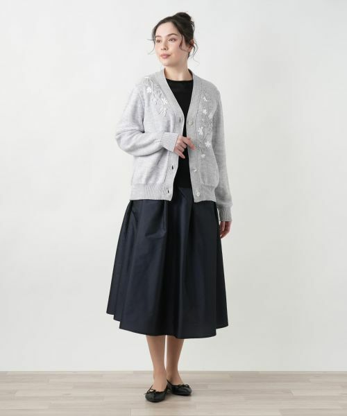 Leilian PLUS HOUSE / レリアンプラスハウス カーディガン・ボレロ | 【店舗人気】Vネックカーディガン【CORSINI & PROTI】 | 詳細1