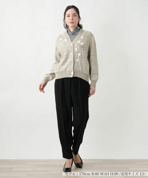 Leilian PLUS HOUSE / レリアンプラスハウス カーディガン・ボレロ | 【店舗人気】Vネックカーディガン【CORSINI & PROTI】 | 詳細4
