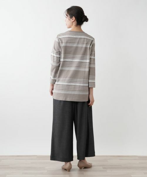 Leilian PLUS HOUSE / レリアンプラスハウス カットソー | 【店舗人気】マルチボーダーカットソー【Leilian WHITE LABEL】 | 詳細3