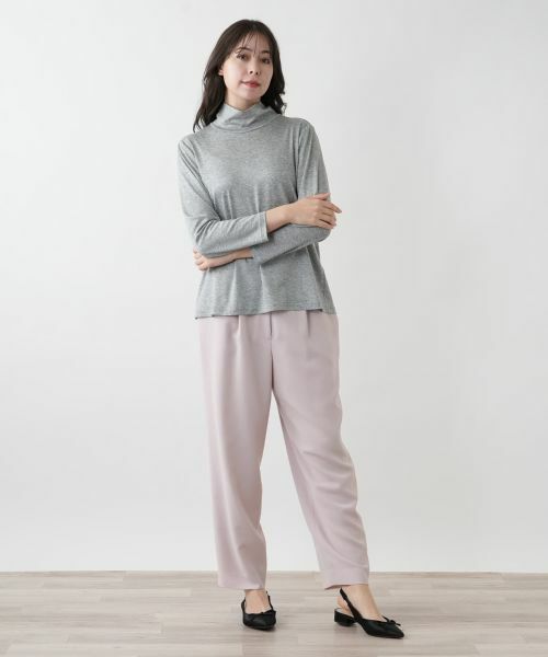 Leilian PLUS HOUSE / レリアンプラスハウス カットソー | 【店舗人気】ハイネックカットソー【Leilian WHITE LABEL】 | 詳細1