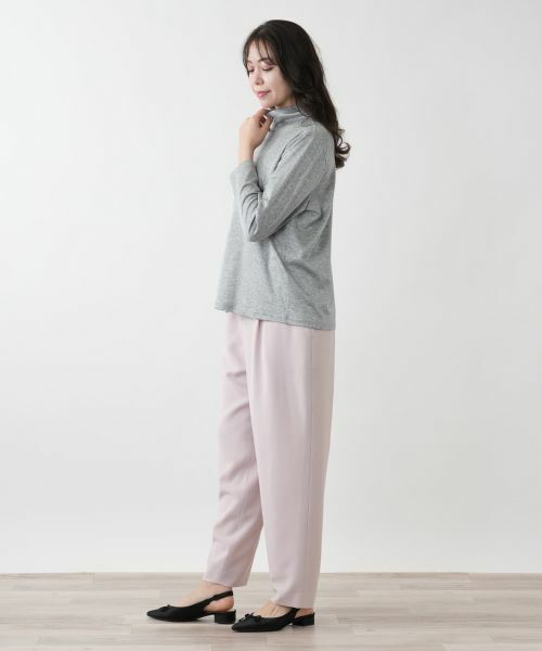 Leilian PLUS HOUSE / レリアンプラスハウス カットソー | 【店舗人気】ハイネックカットソー【Leilian WHITE LABEL】 | 詳細2