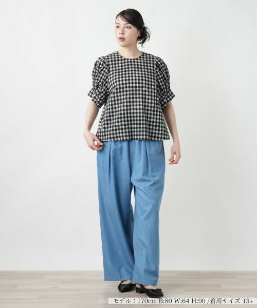 Leilian PLUS HOUSE / レリアンプラスハウス シャツ・ブラウス | ギンガムチェックブラウス【NEMIKA】 | 詳細1