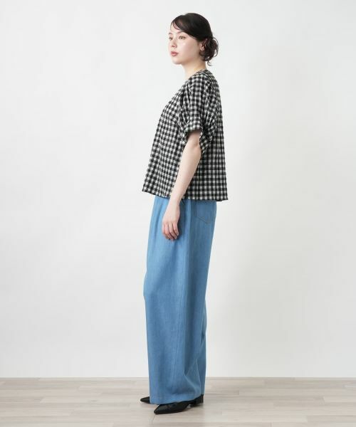 Leilian PLUS HOUSE / レリアンプラスハウス シャツ・ブラウス | ギンガムチェックブラウス【NEMIKA】 | 詳細2