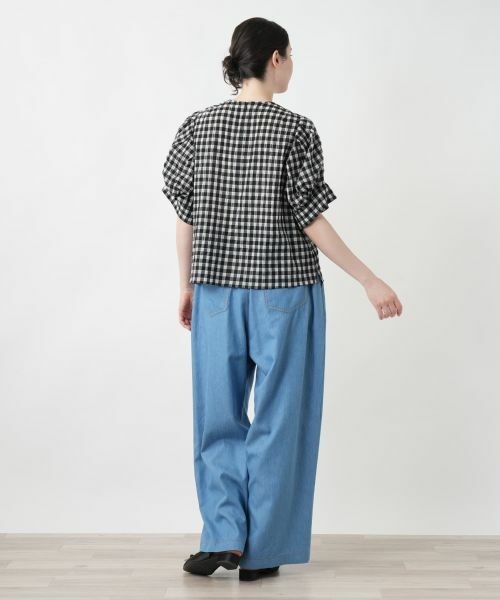 Leilian PLUS HOUSE / レリアンプラスハウス シャツ・ブラウス | ギンガムチェックブラウス【NEMIKA】 | 詳細3