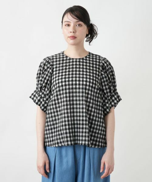 Leilian PLUS HOUSE / レリアンプラスハウス シャツ・ブラウス | ギンガムチェックブラウス【NEMIKA】 | 詳細4