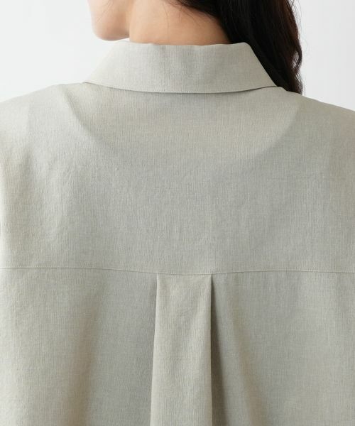 Leilian PLUS HOUSE / レリアンプラスハウス シャツ・ブラウス | ギャザースリーブシャツ【NEMIKA】 | 詳細11