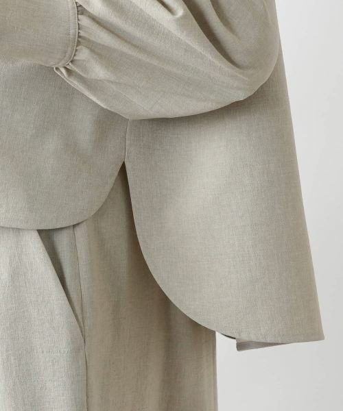 Leilian PLUS HOUSE / レリアンプラスハウス シャツ・ブラウス | ギャザースリーブシャツ【NEMIKA】 | 詳細13