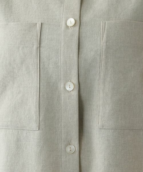 Leilian PLUS HOUSE / レリアンプラスハウス シャツ・ブラウス | ギャザースリーブシャツ【NEMIKA】 | 詳細14