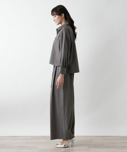 Leilian PLUS HOUSE / レリアンプラスハウス シャツ・ブラウス | ギャザースリーブシャツ【NEMIKA】 | 詳細2