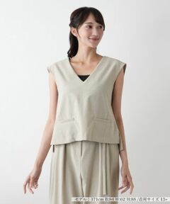 Leilian PLUS HOUSE / レリアンプラスハウス テーラードジャケット | 【店舗人気】Vネックベスト【NEMIKA】