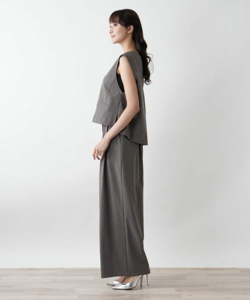 Leilian PLUS HOUSE / レリアンプラスハウス テーラードジャケット | 【店舗人気】Vネックベスト【NEMIKA】 | 詳細2