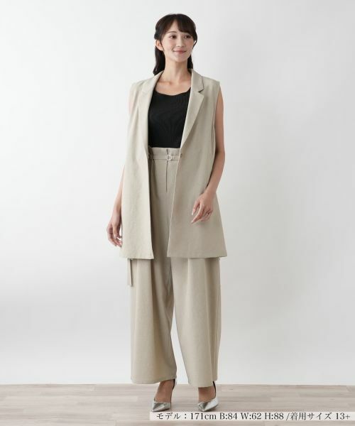 Leilian PLUS HOUSE / レリアンプラスハウス その他パンツ | 【店舗人気】タックワイドパンツ【NEMIKA】 | 詳細4