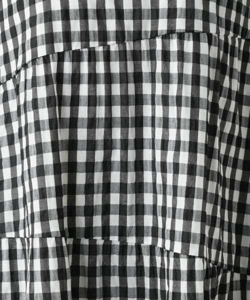 Leilian PLUS HOUSE / レリアンプラスハウス ドレス | ギンガムチェックティアードワンピース【NEMIKA】 | 詳細13