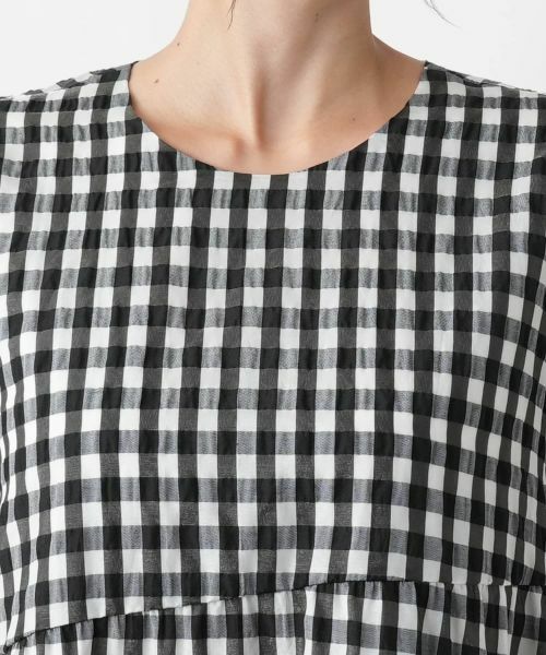 Leilian PLUS HOUSE / レリアンプラスハウス ドレス | ギンガムチェックティアードワンピース【NEMIKA】 | 詳細7