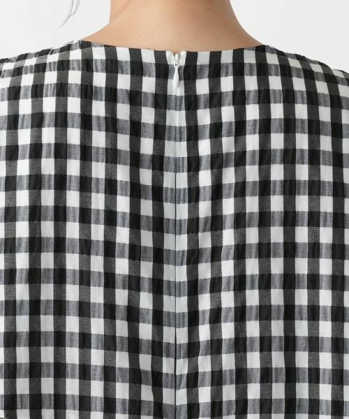 Leilian PLUS HOUSE / レリアンプラスハウス ドレス | ギンガムチェックティアードワンピース【NEMIKA】 | 詳細8