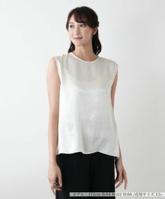 Leilian PLUS HOUSE / レリアンプラスハウス シャツ・ブラウス | 【店舗人気】ノースリーブブラウス【NEMIKA】