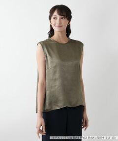 Leilian PLUS HOUSE / レリアンプラスハウス シャツ・ブラウス | 【店舗人気】ノースリーブブラウス【NEMIKA】