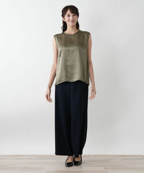 Leilian PLUS HOUSE / レリアンプラスハウス シャツ・ブラウス | 【店舗人気】ノースリーブブラウス【NEMIKA】 | 詳細1