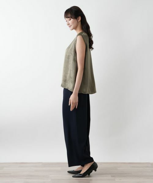 Leilian PLUS HOUSE / レリアンプラスハウス シャツ・ブラウス | 【店舗人気】ノースリーブブラウス【NEMIKA】 | 詳細2