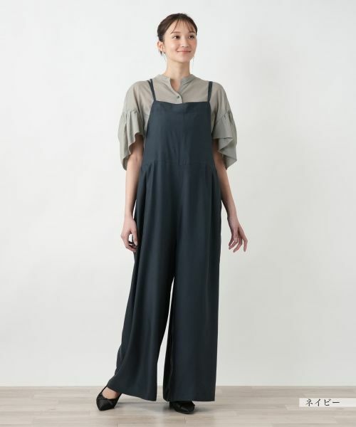Leilian PLUS HOUSE / レリアンプラスハウス その他パンツ | 【店舗人気】ワイドサロペットパンツ【NEMIKA】 | 詳細1
