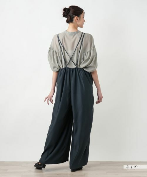 Leilian PLUS HOUSE / レリアンプラスハウス その他パンツ | 【店舗人気】ワイドサロペットパンツ【NEMIKA】 | 詳細3