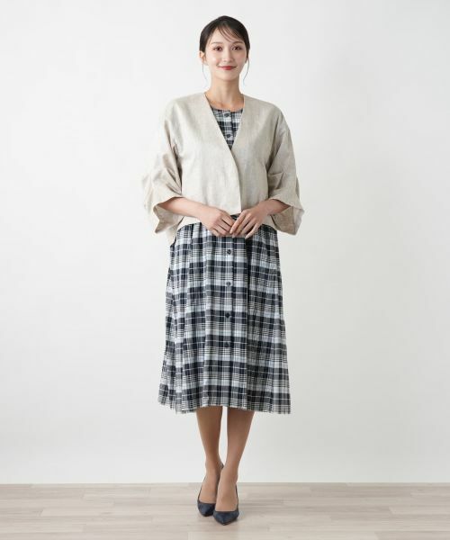 Leilian PLUS HOUSE / レリアンプラスハウス テーラードジャケット | Vネックジャケット【NEMIKA】 | 詳細1