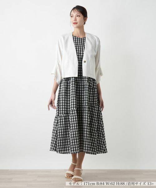 Leilian PLUS HOUSE / レリアンプラスハウス テーラードジャケット | Vネックジャケット【NEMIKA】 | 詳細4