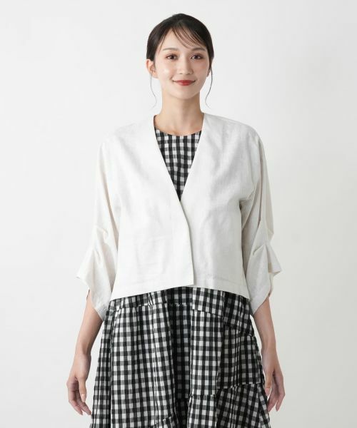 Leilian PLUS HOUSE / レリアンプラスハウス テーラードジャケット | Vネックジャケット【NEMIKA】 | 詳細7
