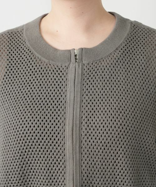 Leilian PLUS HOUSE / レリアンプラスハウス カーディガン・ボレロ | 【店舗人気】異素材ジップカーディガン【NEMIKA】 | 詳細13