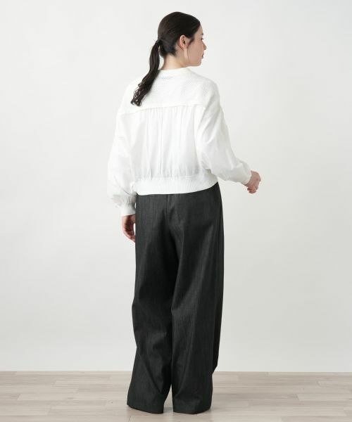 Leilian PLUS HOUSE / レリアンプラスハウス カーディガン・ボレロ | 【店舗人気】異素材ジップカーディガン【NEMIKA】 | 詳細3