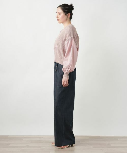 Leilian PLUS HOUSE / レリアンプラスハウス カーディガン・ボレロ | 【店舗人気】異素材ジップカーディガン【NEMIKA】 | 詳細5