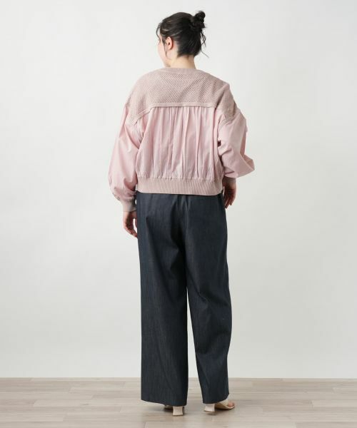 Leilian PLUS HOUSE / レリアンプラスハウス カーディガン・ボレロ | 【店舗人気】異素材ジップカーディガン【NEMIKA】 | 詳細6