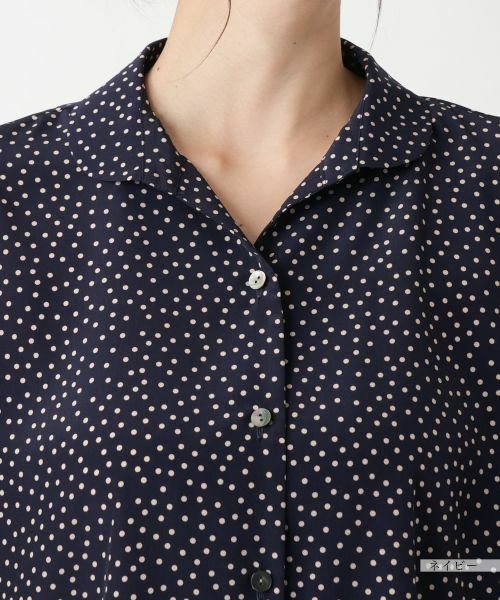 Leilian PLUS HOUSE / レリアンプラスハウス シャツ・ブラウス | 【店舗人気】ドット柄フレアスリーブシャツ【NEMIKA】 | 詳細10