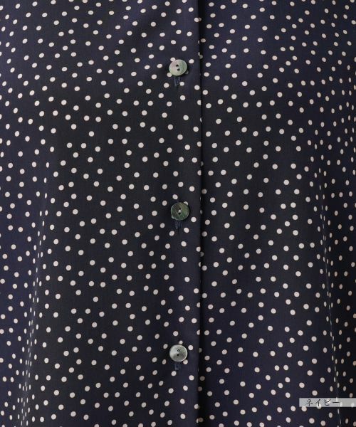 Leilian PLUS HOUSE / レリアンプラスハウス シャツ・ブラウス | 【店舗人気】ドット柄フレアスリーブシャツ【NEMIKA】 | 詳細14