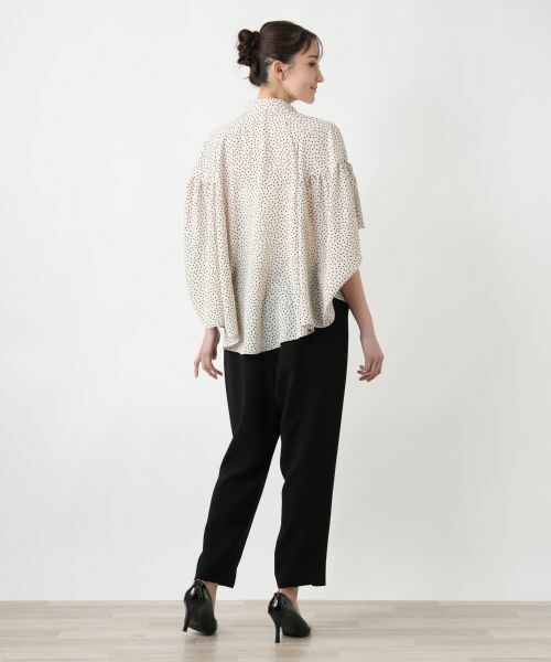 Leilian PLUS HOUSE / レリアンプラスハウス シャツ・ブラウス | 【店舗人気】ドット柄フレアスリーブシャツ【NEMIKA】 | 詳細3
