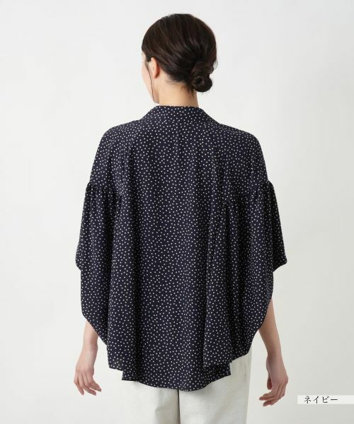 Leilian PLUS HOUSE / レリアンプラスハウス シャツ・ブラウス | 【店舗人気】ドット柄フレアスリーブシャツ【NEMIKA】 | 詳細9