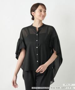 Leilian PLUS HOUSE / レリアンプラスハウス シャツ・ブラウス | 【店舗人気】フレアスリーブブラウス【NEMIKA】