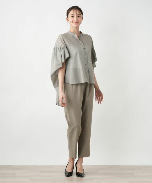 Leilian PLUS HOUSE / レリアンプラスハウス シャツ・ブラウス | 【店舗人気】フレアスリーブブラウス【NEMIKA】 | 詳細1